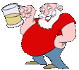 Old man white beard with beer.gif